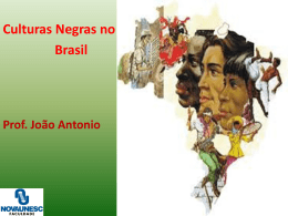 Culturas Negras no Brasil Prof. João Antonio