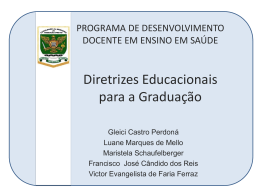 Diretrizes Educacionais para a Graduação