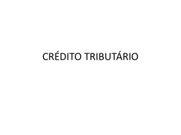 Crédito tributário