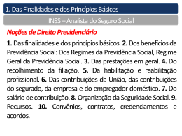 Princ&iacute;pios Constitucionais da Seguridade Social