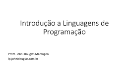 Slides - Linguagens de Programação