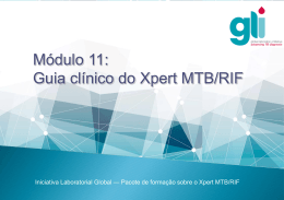 Interpretação dos resultados do Xpert MTB/RIF