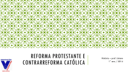 Reforma protestante e contrarreforma católica