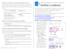 Quick Reference about sharing and collaboration