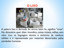 LIXO ELETRÔNICO