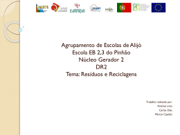 trabalho sobre a reciclagem.