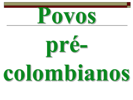 Povos pré-colombianos