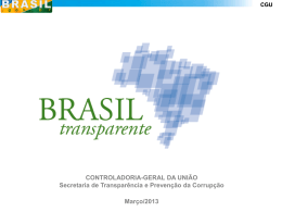 Programa Brasil Transparente - CGU Tipo do arquivo: pptx