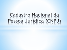 Cadastro Nacional de Pessoa Jurídica (CNPJ)