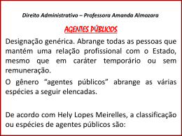 Agentes Públicos - Professora Amanda