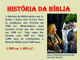 Hist&oacute;ria da B&iacute;blia