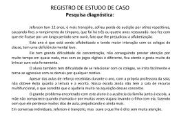 REGISTRO DE ESTUDO DE CASO