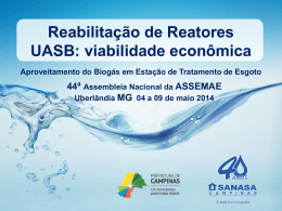 Reabilitação de Reatores UASB