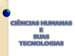 ciências humanas e suas tecnologias