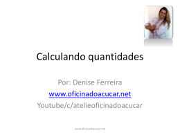 Calculando quantidades