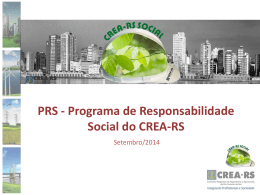 PRS - Programa de Responsabilidade Social do Crea-RS
