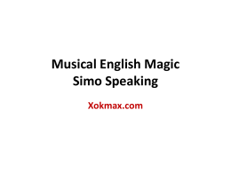 Learning English With Music Bonus 1: Simo-Casting