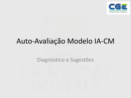 Autoavaliação Modelo IA-CM_CGE-PI