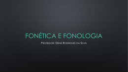 Fonética e Fonologia - Supletivo São Benedito