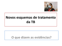 Novos esquemas de tratamento da TB