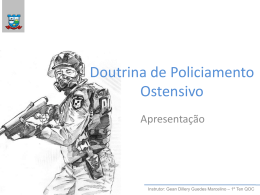 Doutrina de Policiamento Ostensivo