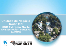 Apresentacao - SABESP 36a Reuniao Ordinaria do COMDEMA