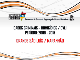 ssp - homicídios 2009-2015