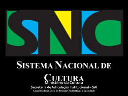 Sistema Nacional de Cultura