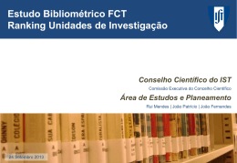 FCT - Conselho Científico