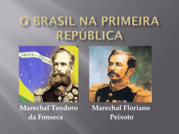 O Brasil na Primeira República