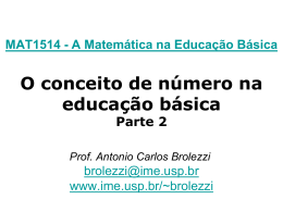 O conceito de número na educação básica Parte 2 - IME-USP