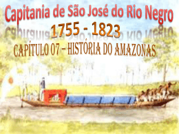 Capitania de São José do Rio Negro 1755