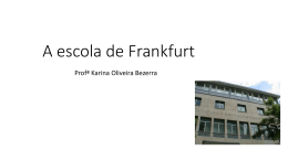 A escola de Frankfurt