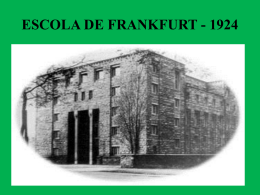 História Escola de Frankfurt