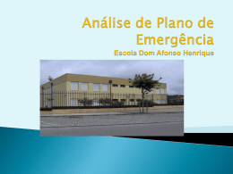 Análise de Plano de Emergência Escola Dom Afonso Henrique