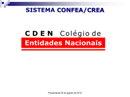 CDEN - Colégio de entidades Nacionais - CREA-SC