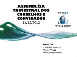 Planejamento ITESCS 2012