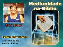 Mediunidade na Bíblia (CleaA)