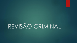 REVISÃO CRIMINAL