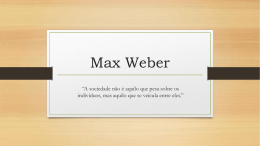 Max Weber - Prof. Neusa Aulas