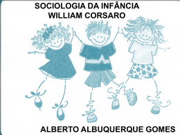 Sociologia da Infância III