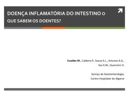doença inflamatória do intestino * o que sabem os doentes?