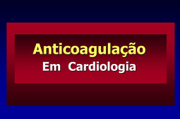 Anticoagulação em Cardiologia