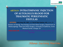 artigo: intratimpanic injection of autologus blood for traumatic