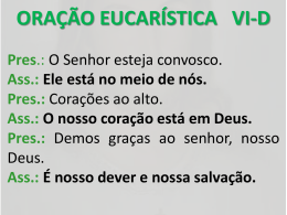 Oracao Eucaristica VI
