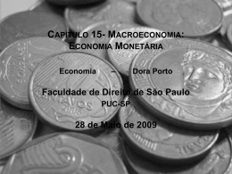 Capítulo 15- Macroeconomia: Economia Monetária