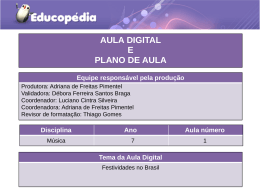 Planos e Atividades de ED. Do Musical 7 &deg; ano