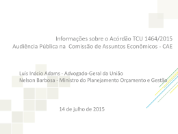 Presta&ccedil;&atilde;o de contas da Presidente da Rep&uacute;blica