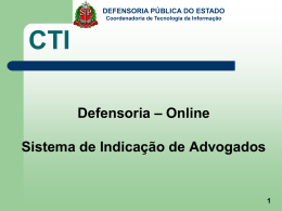 Apresenta&ccedil;&atilde;o do Sistema