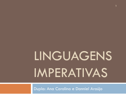 Programa&ccedil;&atilde;o Imperativa